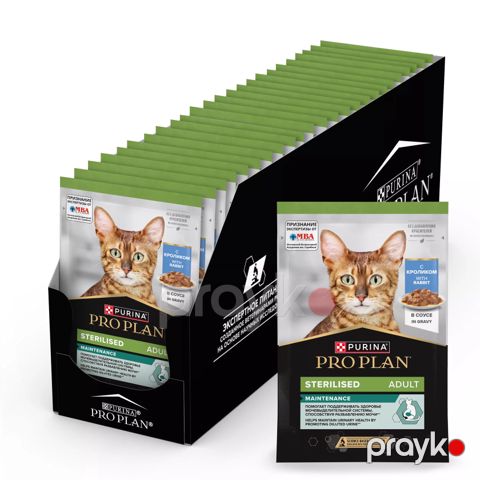 Nəm yem Purina Pro Plan qısırlaşdırılmış pişiklər üçün, dovşan ilə, 85 q — Bakı