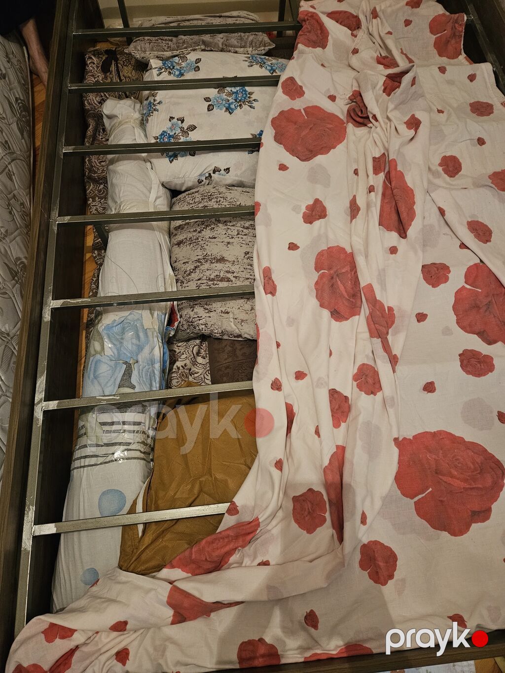 İkitanəli çarpayı və döşək dəsti - Ölçü: təxmini 160x200 sm (queen — Yataqlar, Sumqayıt (2)