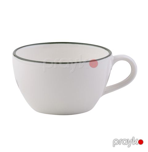 Kofe üçün fincan ID-Fine Modest Green Alzar, farfor, ağ/yaşıl, 270 ml — Bakı