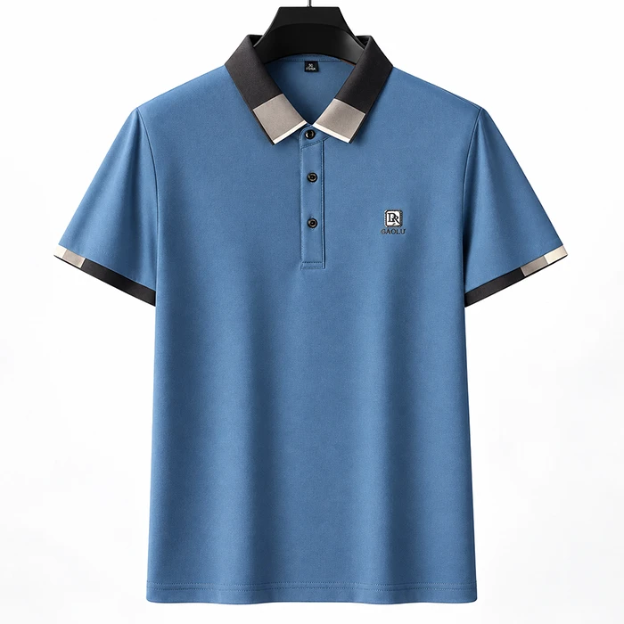 Əsl kişi tərzi: Diqqətçəkən detallara malik premium mavi polo — Bakı