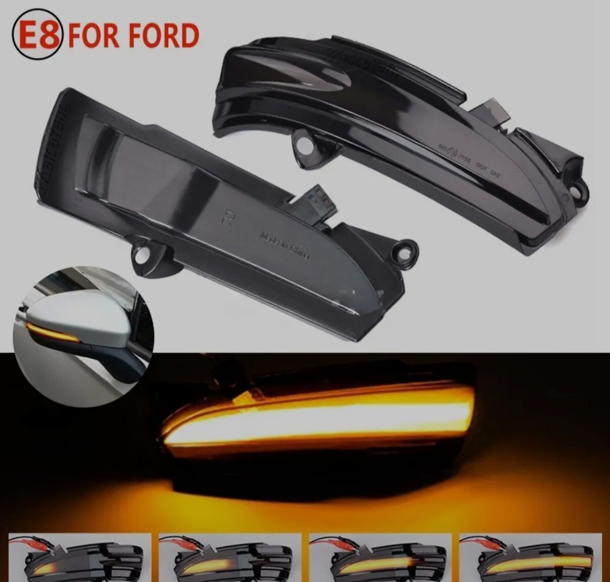 Yan güzgü LED dönmə işıqları Ford Mondeo Fusion 2013-2020 — Avtomobil işığı, Bakı (5)