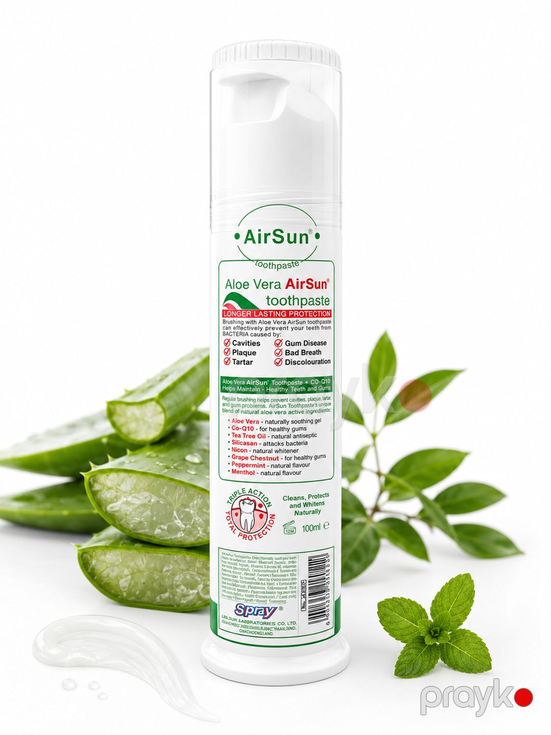 Diş məcunu AirSun Triple Action 100 ml — Mallar, Bakı (2)