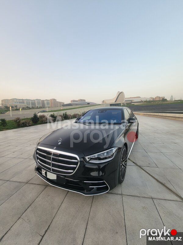 Mercedes S class Long, 2022 il — Minik avtomobili icarəsi, Bakı (2)
