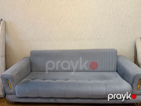 Boz rəngli, müasir dizaynlı transformasiya olunan divan — Bakı