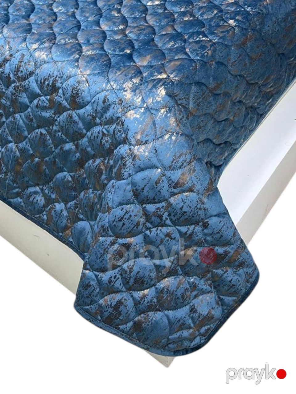 Örtük və yastıq üzü dəsti Miss Home 46482706, ikinəfərlik, örtük 220x240 sm, yastıq üzü 2 əd - 50x70 sm, göy — Mallar, Bakı (2)