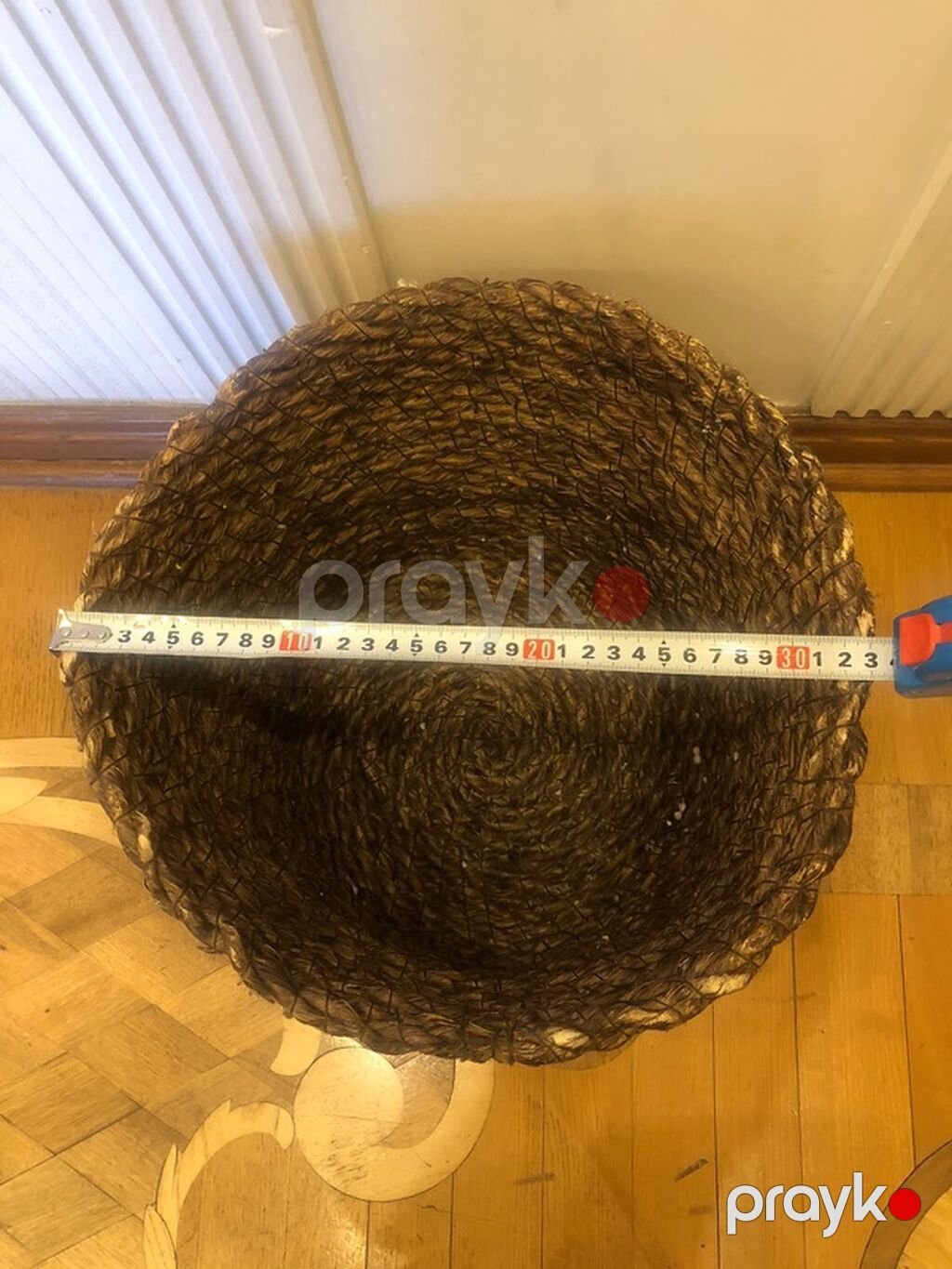 Təbii lifdən toxunmuş iri səbət - Material: təbii bitki lifləri — Süfrə qabı, Bakı (3)