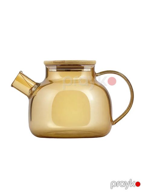 Dəmləmə çaydanı 911miv, şüşə, qızılı, 1000 ml — Bakı