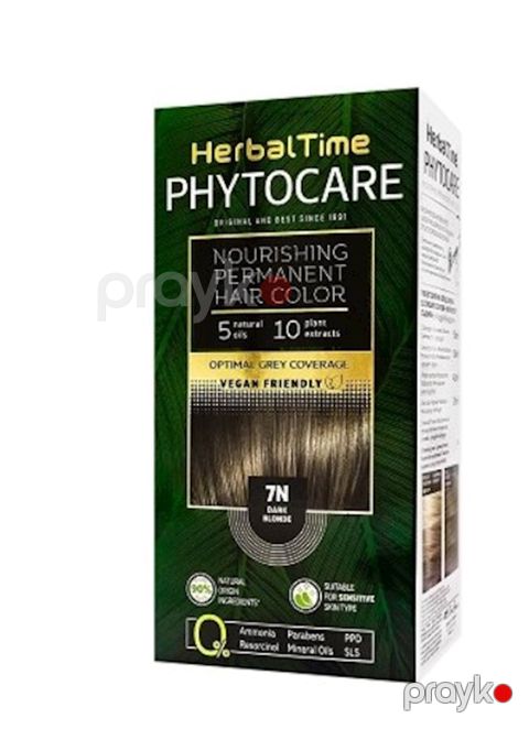 Qalıcı saç boyası Herbal Time Phytocare 7N Tünd-sarışın — Bakı