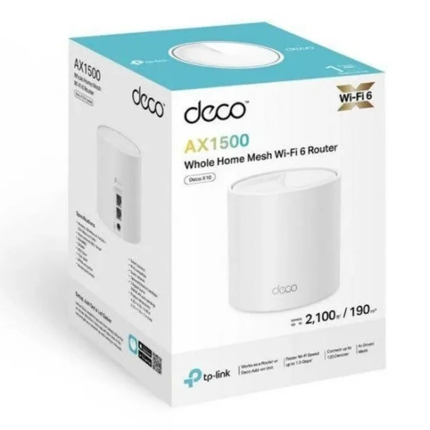 TP-Link - Deco X10 (1-pack) AX1500 Whole Home Mesh Wi-Fi 6 System) — Mallar, Bakı (3)
