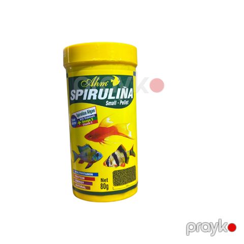 Akvarium balıqları üçün yem Ahm Spirulina 80 g — Bakı