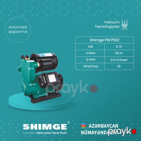 Elektrik nasos Shimge PW750Z_1151 — Bakı
