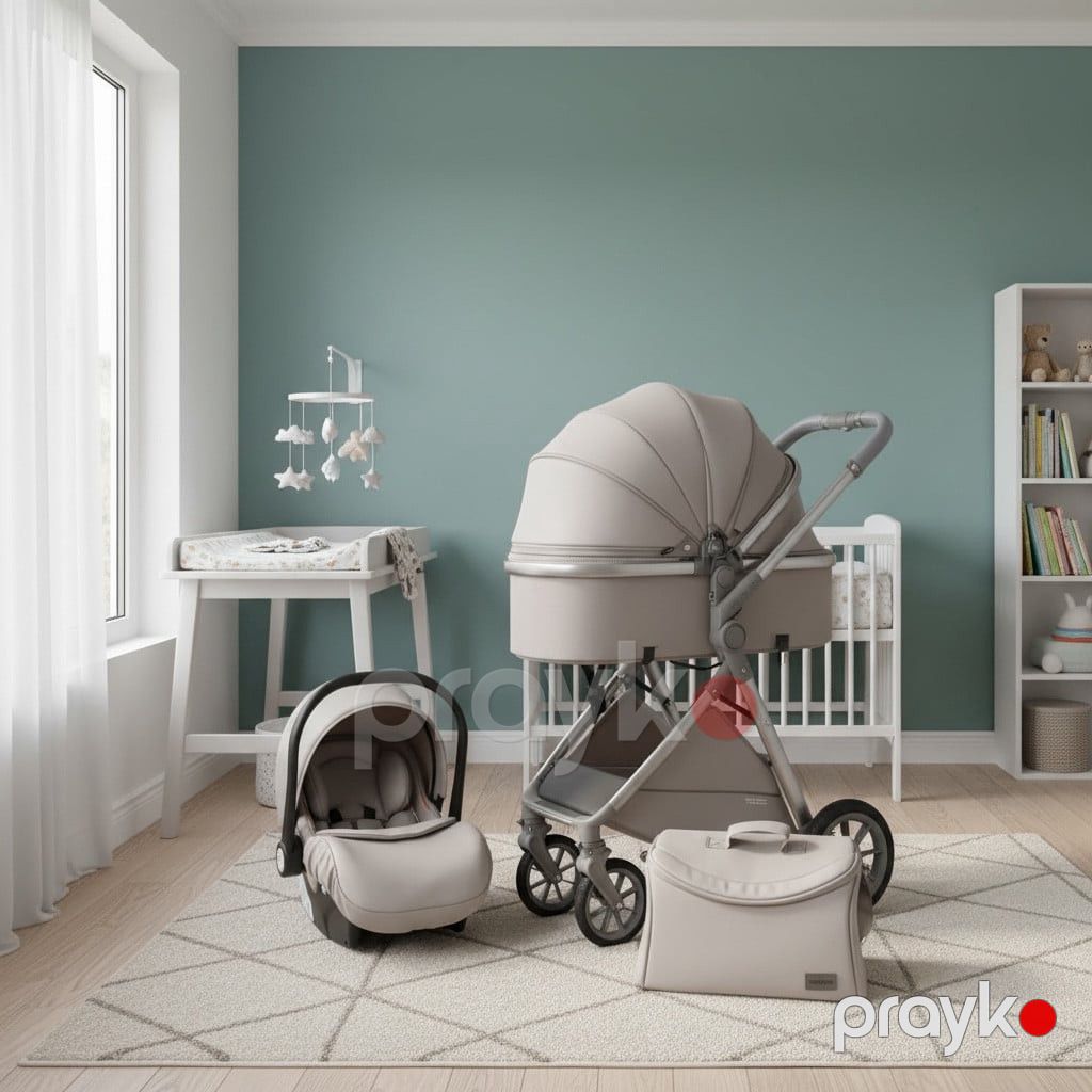 Uşaq arabası 45, bej - prm_kk78 — Mallar, Bakı (2)