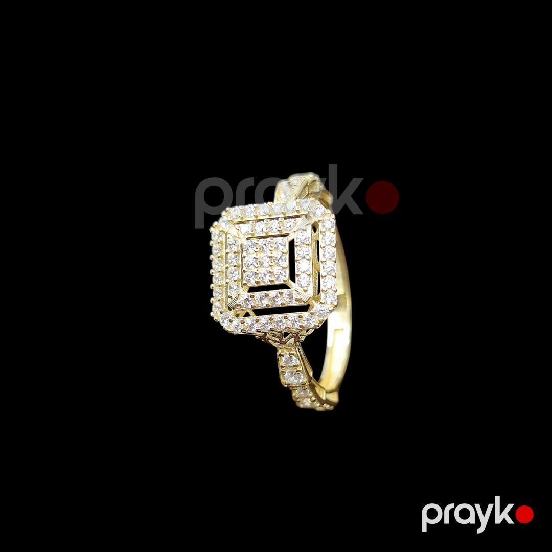 Üzük qadınlar üçün Azgold 10012, qızıl 585 əyar No Brand — Mallar, Bakı (3)