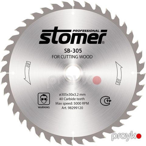 Stomer Professional SB-305 dairəvi mişar diski – ağac kəsimi üçün — Bakı