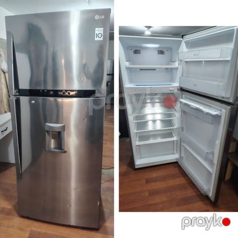 İşlənmiş 2 qapılı LG Soyuducu Satılır, rəng - Boz, Dispenserli — Bakı