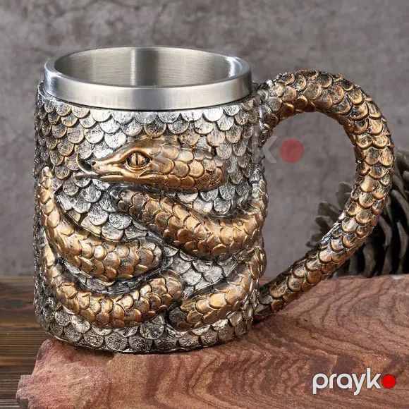 Krujka R00230030, metal/plastik, gümüşü, 400 ml — Mallar, Bakı (2)