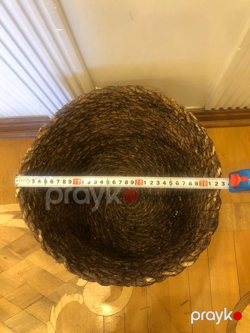 Təbii lifdən toxunmuş iri səbət - Material: təbii bitki lifləri — Süfrə qabı, Bakı (2)