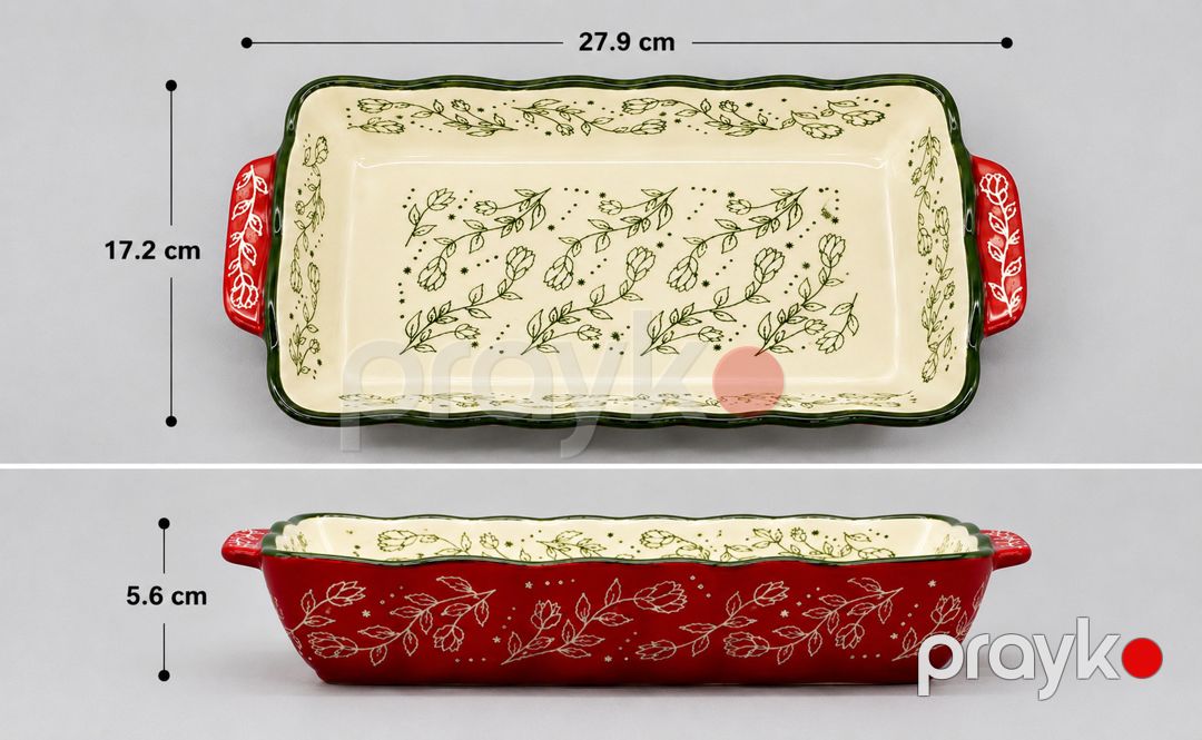 Bişirmə üçün qab 6921-3585, keramika, qırmızı — Mallar, Bakı (2)