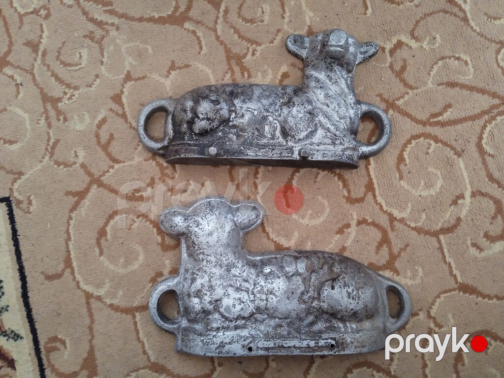 Şirniyyat qəlibləri, rəng - Gümüşü, Metal, Fiqur — Bişirmə qabları, Gəncə (2)