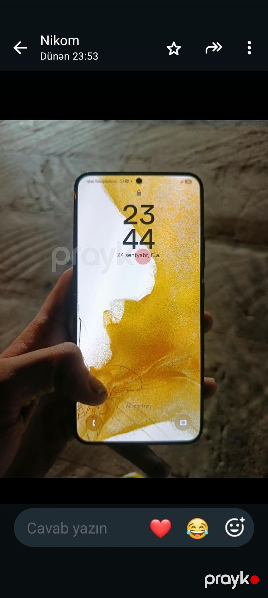 Samsung Galaxy S22, 256 GB, rəng - Qara, Qırıq — Samsung, Bakı (3)