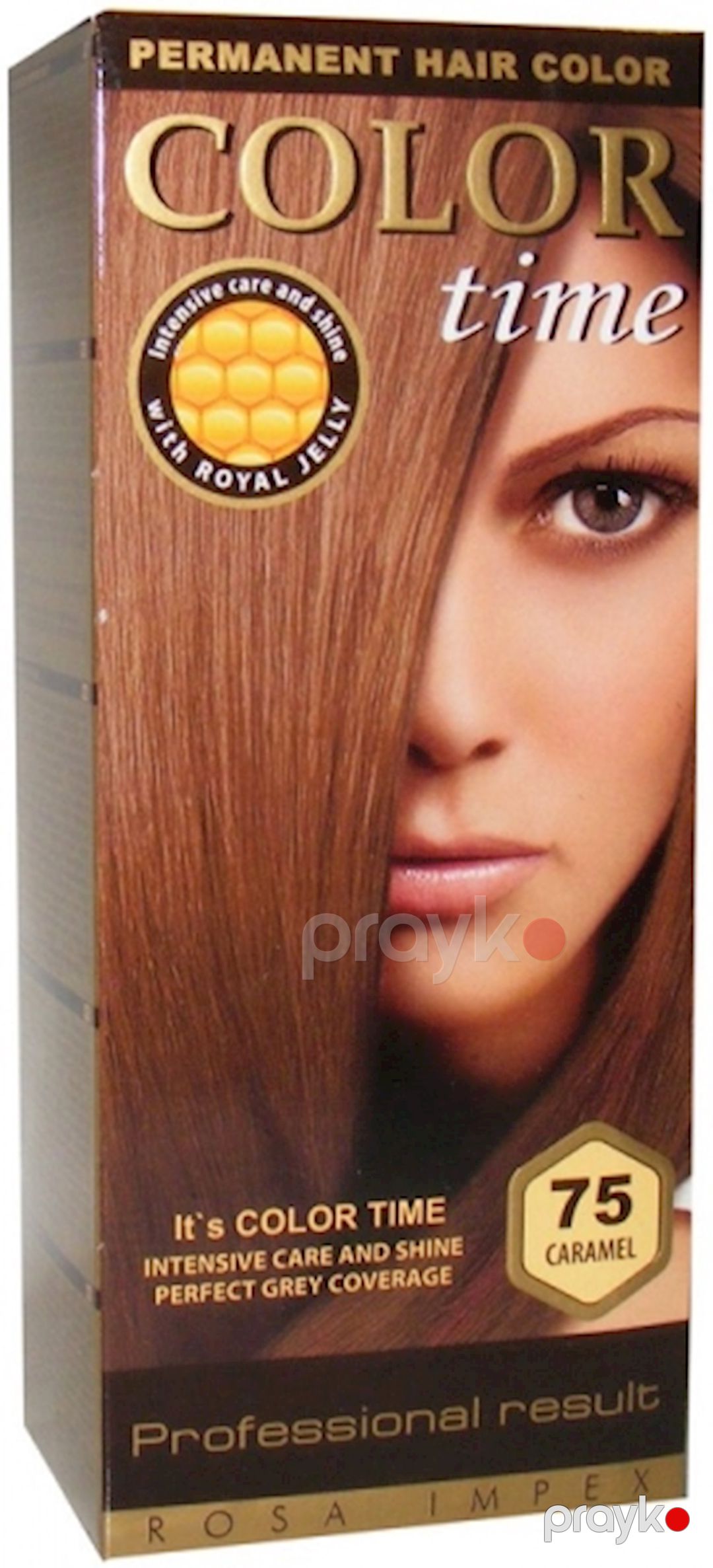 Qalıcı saç boyası Color Time ton 75 Karamel — Mallar, Bakı
