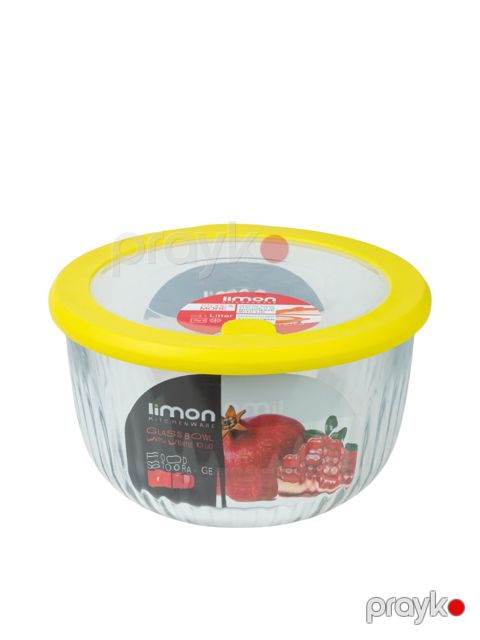 Qida saxlama konteyneri Limon SM-12011, plastik, şəffaf/qırmızı, 970 ml — Bakı