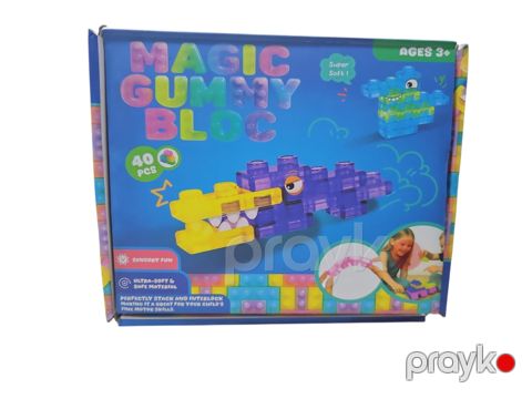Konstruktor Magic Gummy Blok, 3+, 40 parça — Bakı