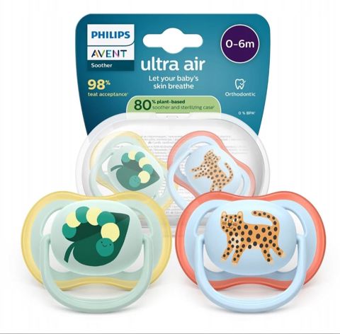 Əmzik Philips Avent Ultra Air SCF087/02, 0-6 ay, silikon, oğlan — Bakı