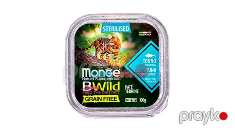 Qısırlaşdırılmış pişiklər üçün paştet Monge Bwild 12898, tuna ilə, 100 q — Bakı