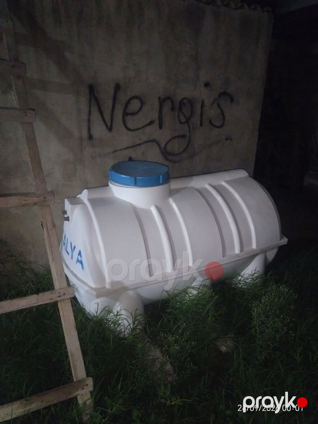 Su çəni – üfüqi tip, plastik (polietilen), “Antalya” markalı — Su çənləri, kanisterləri, bochkalar, Xırdalan (2)