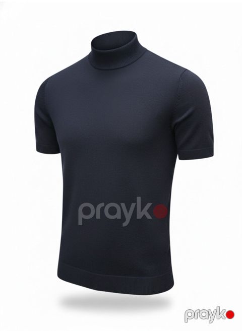 Kişi sviteri 2830915, tünd göy, pambıq, ölçü XL — Bakı