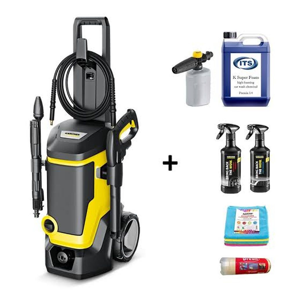 Karcher yüksək təzyiqli yuyucu + avtomobil baxım dəsti Məhsul — Avtoyuma üçün, Bakı