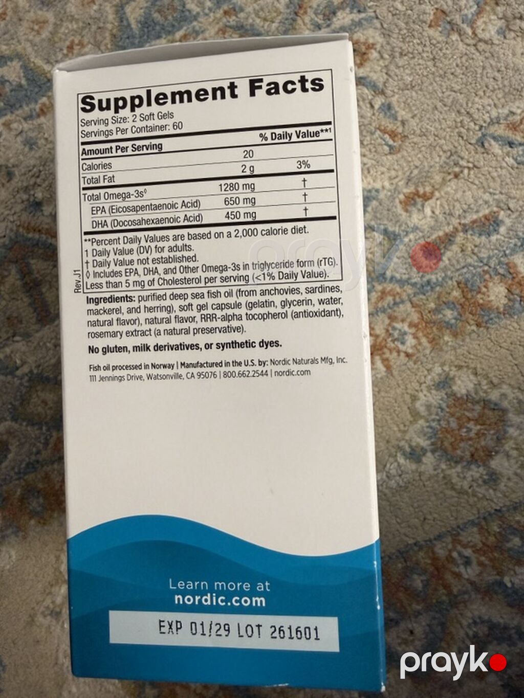 Məhsul: Nordic Naturals Ultimate Omega – balıq yağı əlavəsi — Vitaminlər və qida əlavələri, Bakı (2)