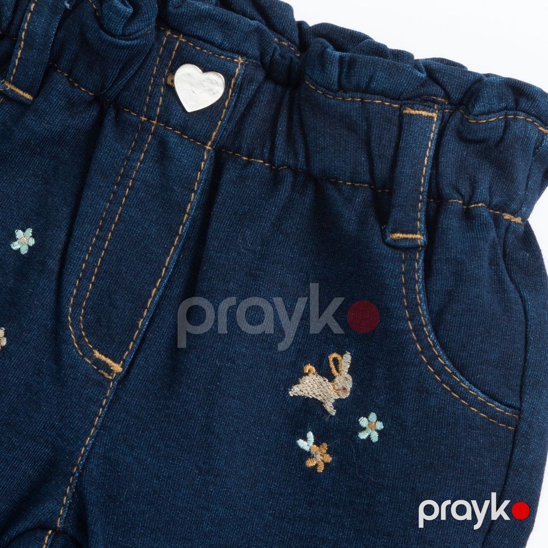 Qızlar üçün düz cins Chicco 9102981000000-88, göy, pambıq/poliester/elastan, ölçü 9 ay — Mallar, Bakı (3)