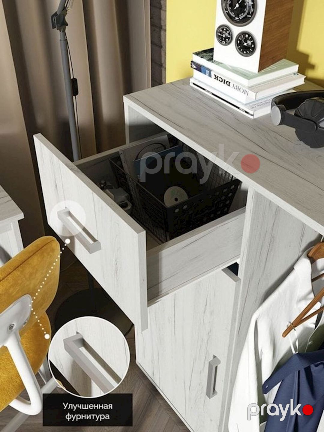 Komod, 100x70 sm, Ldsp, ağ — Mallar, Bakı (3)
