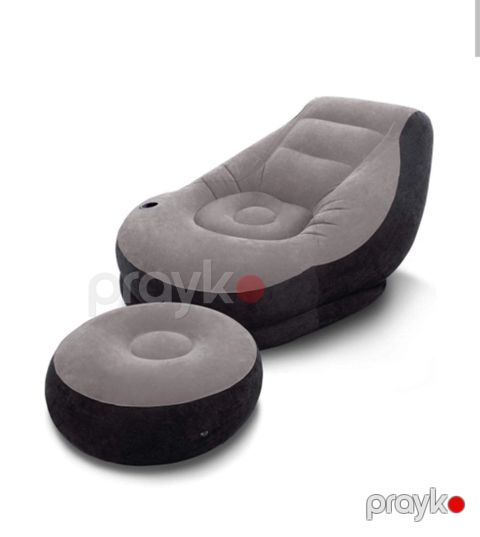 Şişmə kreslo, qara/tünd boz, 102х137х79 sm — Bakı