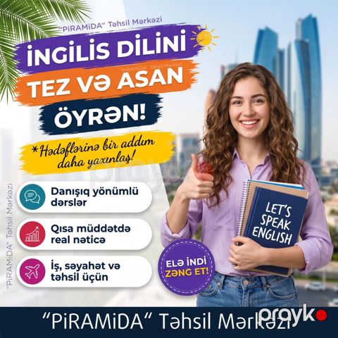 İngilis dilini tez və asan öyrən — Bakı