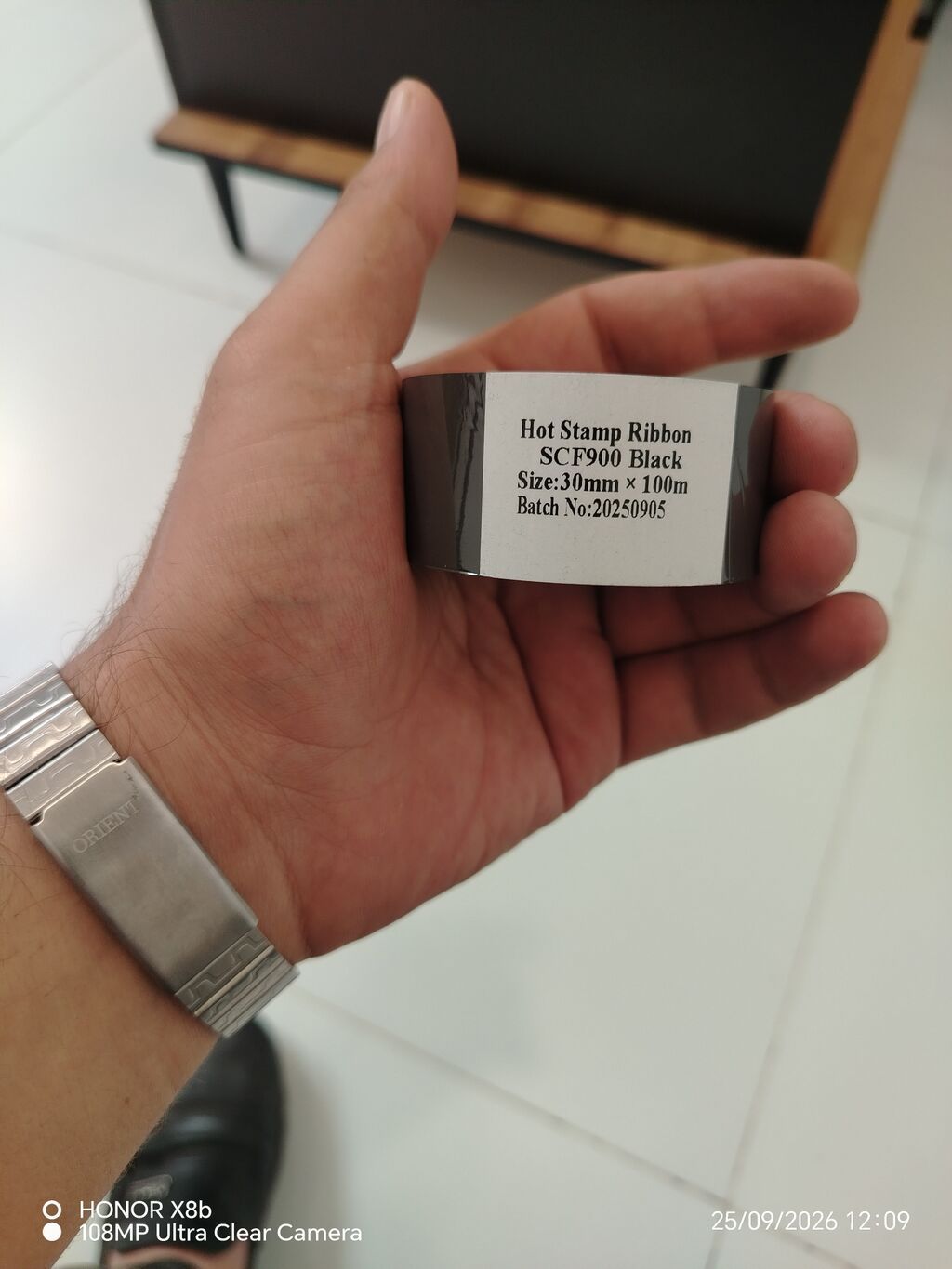 Məhsul: Hot Stamp Ribbon SCF900, Black - Tip: İsti ştamplama lentı — İstehlak malları və aksesuarlar, Bakı (3)