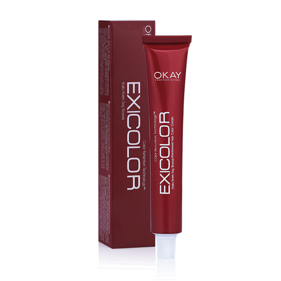 Saç üçün qalıcı krem boya Exicolor Permanent Hair Color Cream 100 ml №3.4 Koyu Kestane, Tünd şabalıdı — Mallar, Bakı