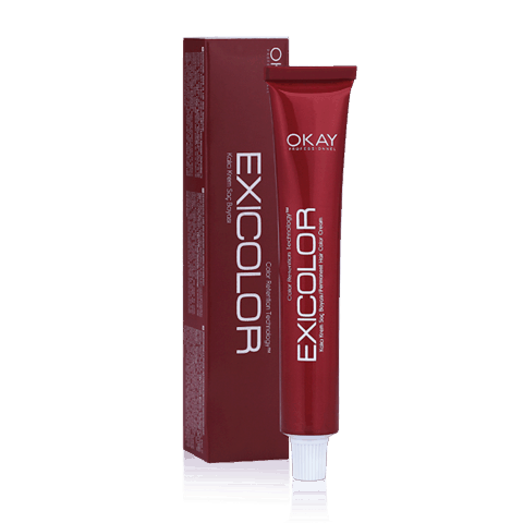 Saç üçün qalıcı krem boya Exicolor Permanent Hair Color Cream 100 ml №3.4 Koyu Kestane, Tünd şabalıdı — Bakı