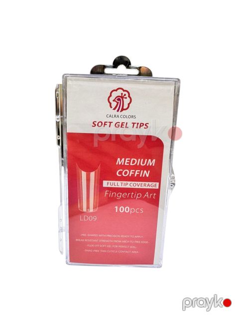 Dırnaqlar üçün tipsilər Calra Colors Medium Coffin LD09, 100 əd — Bakı