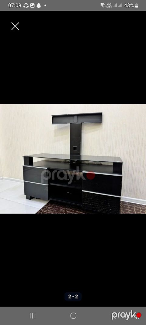 Yeni, Düz TV altlığı, Polkalı, Laminat — Bakı