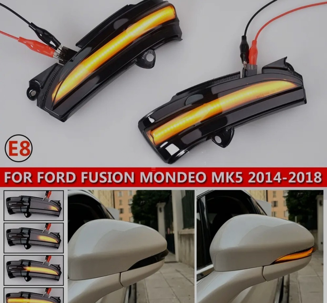 Yan güzgü LED dönmə işıqları Ford Mondeo Fusion 2013-2020 — Bakı