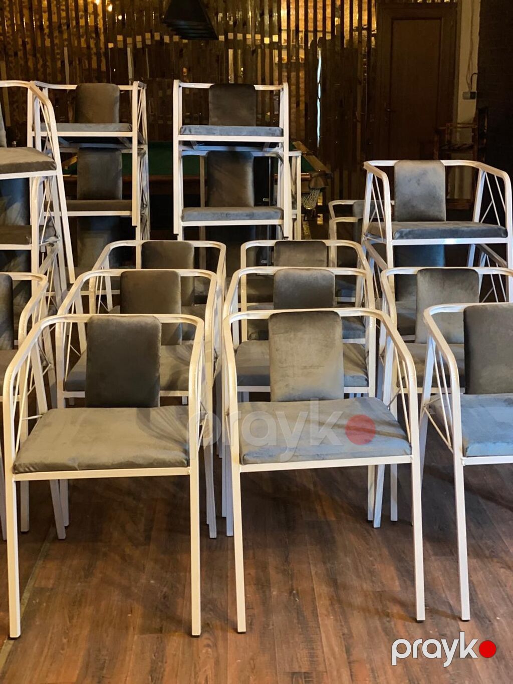 Tələbə/konfrans üçün yazı stolçalı oturacaqlar - Model: Armrestli — Stullar, Bakı (9)
