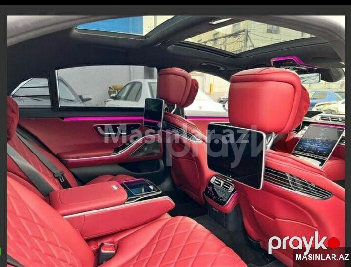 Mercedes S class, 2022 il — Minik avtomobili icarəsi, Bakı (6)