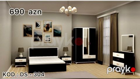 Yataq otağı mebel dəsti – KOD: DS-304 Komplektə daxildir: - Çarpayı — Digah
