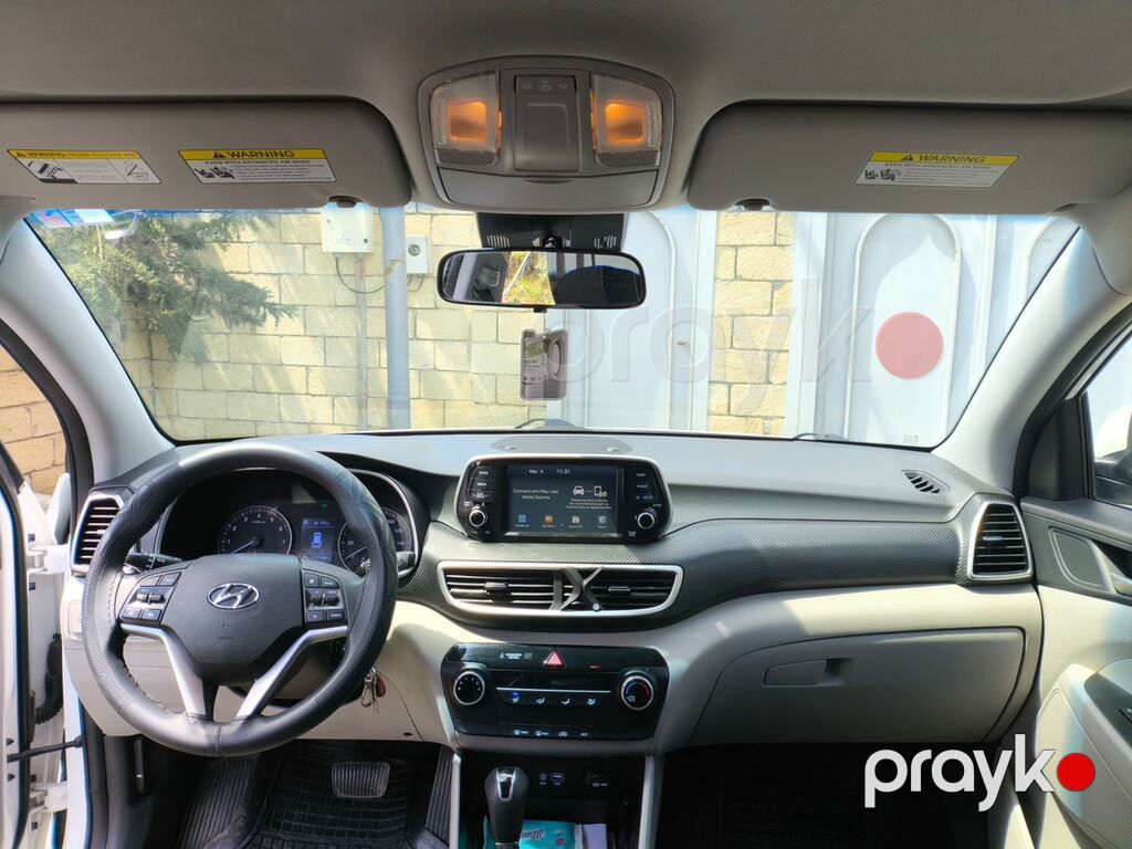Hyundai Tucson – ağ rəngli, şəhər və kənar səfərlər üçün universal 77-QP-352 — Avtomobillər, Masazır (5)