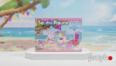 Konstruktor Sanrio Figure Melodie, 81 element, 6+ yaş — Bakı