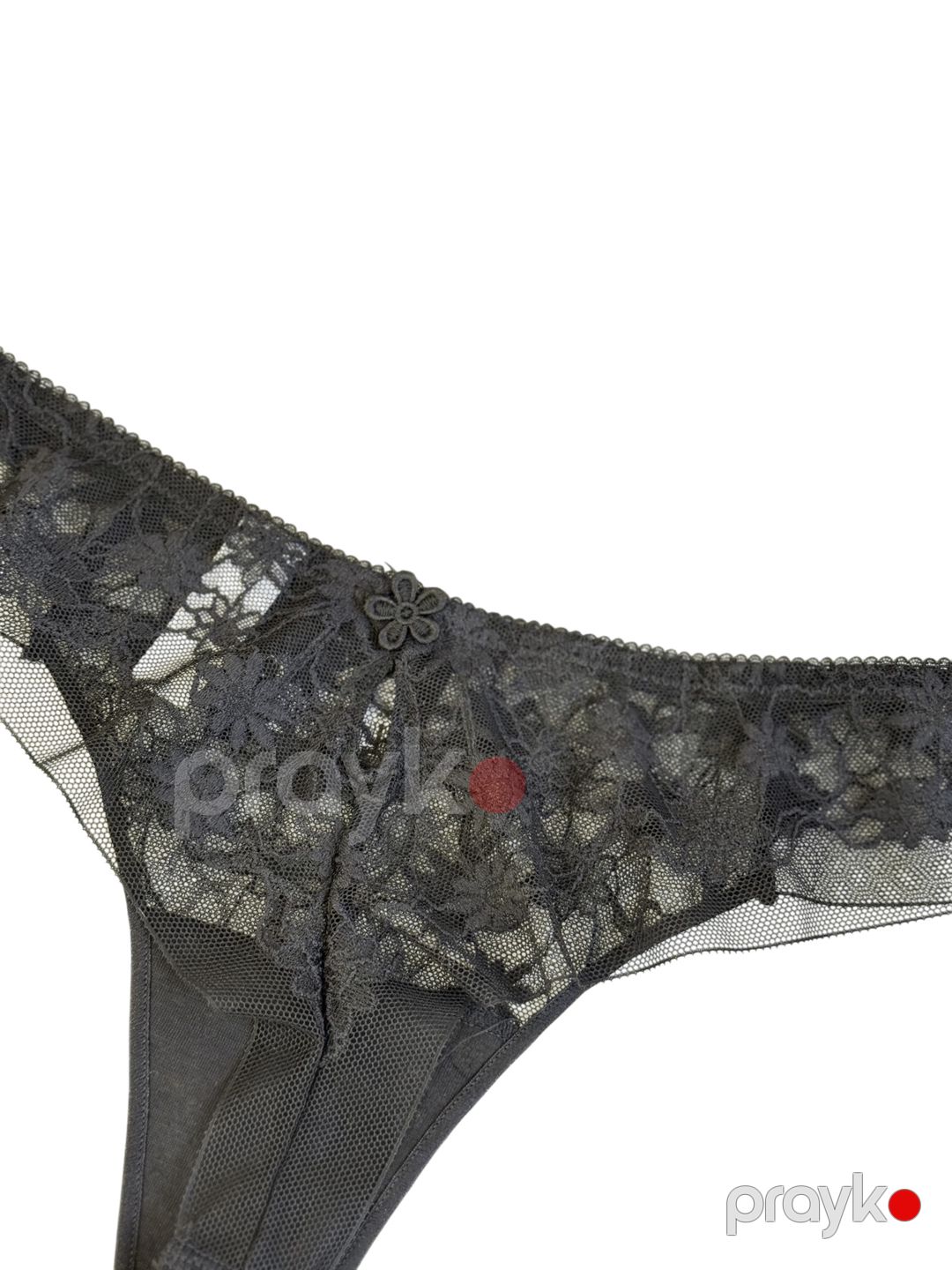 Qadınlar üçün strinqlər 0163, qara, güpür, ölçü M — Mallar, Bakı (2)