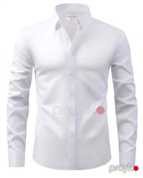 Kişilər üçün uzunqol köynək 2775934, pambıq, ağ, ölçü S — Bakı